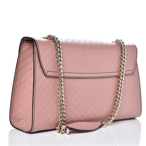 gucci pink microguccissima medium emily chain shoulder bag|emily chain shoulder bag.